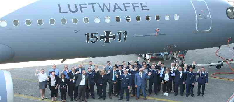 Deutsche-Politik-News.de | Airbus A321LR (Long Range) von der Lufthansa Technik AG für die Bundeswehr übernommen!